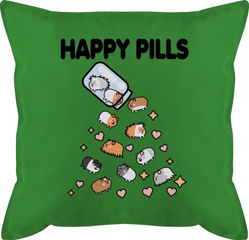 Kissen 50x50 - Statement - Happy Pills - Meerschweinchen Mrerschwein - 50 x 50 cm - Grün - Statement-Kissen Statements Pill männerkissen kopfkissen schwarz sprüche pillen mit füllung tiermotiv Kissen 50x50 - Statement - Happy Pills - Meerschweinchen Mrerschwein - 50 x 50 cm - Grün - Statement-Kissen Statements Pill männerkissen kopfkissen schwarz sprüche pillen mit füllung tiermotiv von Shirtracer