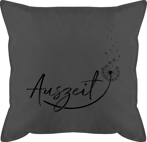 Kissen 50x50 - Statement - Auszeit Entspannung Relaxen Pusteblume - 50 x 50 cm - Grau - relax spruch statement-kissen statements pusteblumen schmusekissen mit kopfkissen schwarz bezug blumenmotiv Kissen 50x50 - Statement - Auszeit Entspannung Relaxen Pusteblume - 50 x 50 cm - Grau - relax spruch statement-kissen statements pusteblumen schmusekissen mit kopfkissen schwarz bezug blumenmotiv von Shirtracer