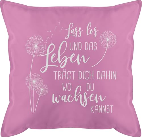 Kissen 50x50 - Statement mit Sprüchen - Lass los Pusteblumen - Weiß - 50 x 50 cm - Pink - spruch pusteblume sofakissen und fuellung sprüche süße baumwollkissen lustigem spruechen männerkissen Kissen 50x50 - Statement mit Sprüchen - Lass los Pusteblumen - Weiß - 50 x 50 cm - Pink - spruch pusteblume sofakissen und fuellung sprüche süße baumwollkissen lustigem spruechen männerkissen von Shirtracer