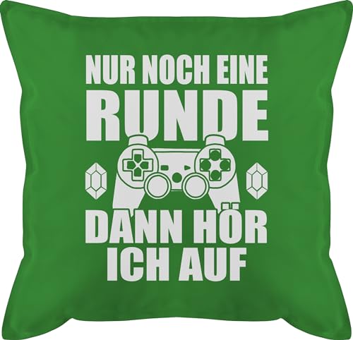 Kissen 50x50 - Statement mit Sprüchen - Nur noch eine Runde dann hör ich auf - 50 x 50 cm - Grün - gamerkissen Kissenbezug Spruch sprüche Game kissenbezüge zockerkissen und fuellung spruechen Kissen 50x50 - Statement mit Sprüchen - Nur noch eine Runde dann hör ich auf - 50 x 50 cm - Grün - gamerkissen Kissenbezug Spruch sprüche Game kissenbezüge zockerkissen und fuellung spruechen von Shirtracer