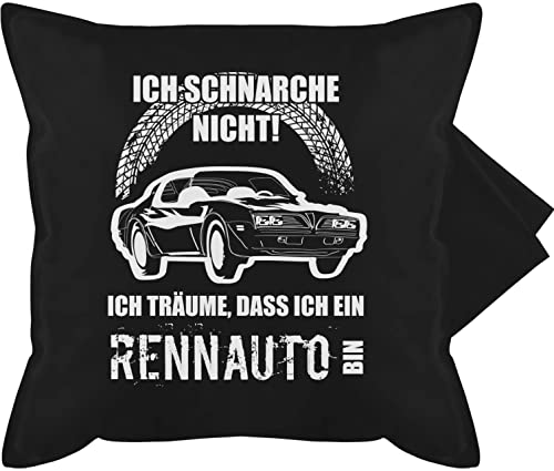 Shirtracer Kissenbezug - Autos - Kissen - Ich schnarche Nicht. Ich träume DASS ich EIN Rennauto Bin - 50 x 50 cm - Schwarz - Auto schnarch Automotive autoliebhaber Bild von Shirtracer