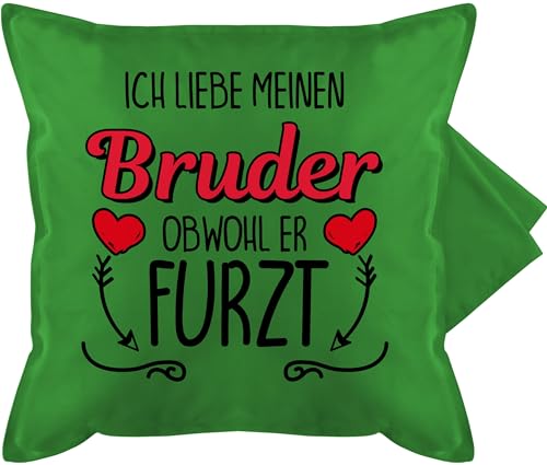 Kissenbezug - Kissen - Ich liebe meinen Bruder obwohl er furzt - 50 x 50 cm - Grün - geburtstagsgeschenk für brüder sprüche brother furz zierkissen geschenk mein geschenke bruderherz furzen Kissenbezug - Kissen - Ich liebe meinen Bruder obwohl er furzt - 50 x 50 cm - Grün - geburtstagsgeschenk für brüder sprüche brother furz zierkissen geschenk mein geschenke bruderherz furzen von Shirtracer
