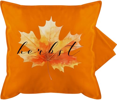 Shirtracer Kissenbezug - Halloween - Kissen - Herbstliches Blatt mit Herbst Schriftzug - 50 x 50 cm - Orange - kopfkissen bezug Spooky Season blätter kissenbezüge Shirtracer Kissenbezug - Halloween - Kissen - Herbstliches Blatt mit Herbst Schriftzug - 50 x 50 cm - Orange - kopfkissen bezug Spooky Season blätter kissenbezüge von Shirtracer