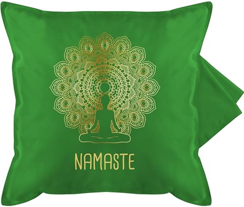 Shirtracer Kissenbezug - Kissen - Namaste Yoga Chakra Mandala - 50 x 50 cm - Grün - Motiv yogakissen Joga Fans kissenbezüge mit Meditation kissenhülle Geschenke kuschelkissen für Alles Motiven Shirtracer Kissenbezug - Kissen - Namaste Yoga Chakra Mandala - 50 x 50 cm - Grün - Motiv yogakissen Joga Fans kissenbezüge mit Meditation kissenhülle Geschenke kuschelkissen für Alles Motiven von Shirtracer