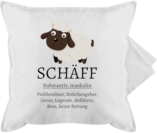Shirtracer Kissenbezug - Kollegen - Kissen - Schäff substantiv | Geschenk Chef Chef Wichtelgeschenk Chefs lustig - 50 x 50 cm - Weiß - Definition Geschenke arbeitskollege Spruch für Shirtracer Kissenbezug - Kollegen - Kissen - Schäff substantiv | Geschenk Chef Chef Wichtelgeschenk Chefs lustig - 50 x 50 cm - Weiß - Definition Geschenke arbeitskollege Spruch für von Shirtracer