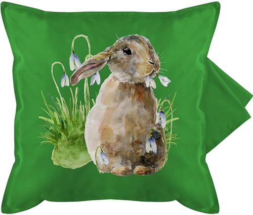 Kissenbezug - Osterkissen - Ostern Hase I Osterhase I Oster Hase - 50 x 50 cm - Grün - Kissen hasenmotiv ostergeschenke Ostern kissenbezüge Ostergeschenk für Eltern osterartikel frühling Kissenbezug - Osterkissen - Ostern Hase I Osterhase I Oster Hase - 50 x 50 cm - Grün - Kissen hasenmotiv ostergeschenke Ostern kissenbezüge Ostergeschenk für Eltern osterartikel frühling von Shirtracer