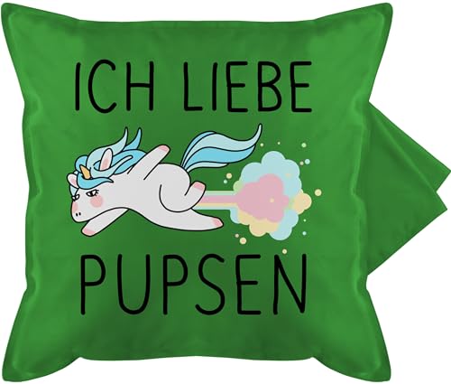 Shirtracer Kissenbezug - Statement Kissen mit Sprüchen - Ich Liebe pupsen Einhorn - Furtz Lustig Pups Geschenk Fürze - 50 x 50 cm - Grün - kuschelkissen kissenhülle sprüche Spruch furz bezug Shirtracer Kissenbezug - Statement Kissen mit Sprüchen - Ich Liebe pupsen Einhorn - Furtz Lustig Pups Geschenk Fürze - 50 x 50 cm - Grün - kuschelkissen kissenhülle sprüche Spruch furz bezug von Shirtracer