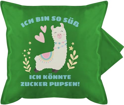 Shirtracer Kissenbezug - Statement Kissen mit Sprüchen - Lama Ich Bin so süß ich könnte Zucker Pupsen - 50 x 50 cm - Grün - süßen Spruch kissenhülle sprüche spruechen Pups kuschelkissen Shirtracer Kissenbezug - Statement Kissen mit Sprüchen - Lama Ich Bin so süß ich könnte Zucker Pupsen - 50 x 50 cm - Grün - süßen Spruch kissenhülle sprüche spruechen Pups kuschelkissen von Shirtracer