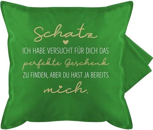 Shirtracer Kissenbezug - Valentinstag Partner Kissen Ideen - Schatz Finden - Männer Geschenk Mann Ich Liebe Dich Männertagsgeschenke - 50 x 50 cm - Grün Shirtracer Kissenbezug - Valentinstag Partner Kissen Ideen - Schatz Finden - Männer Geschenk Mann Ich Liebe Dich Männertagsgeschenke - 50 x 50 cm - Grün von Shirtracer