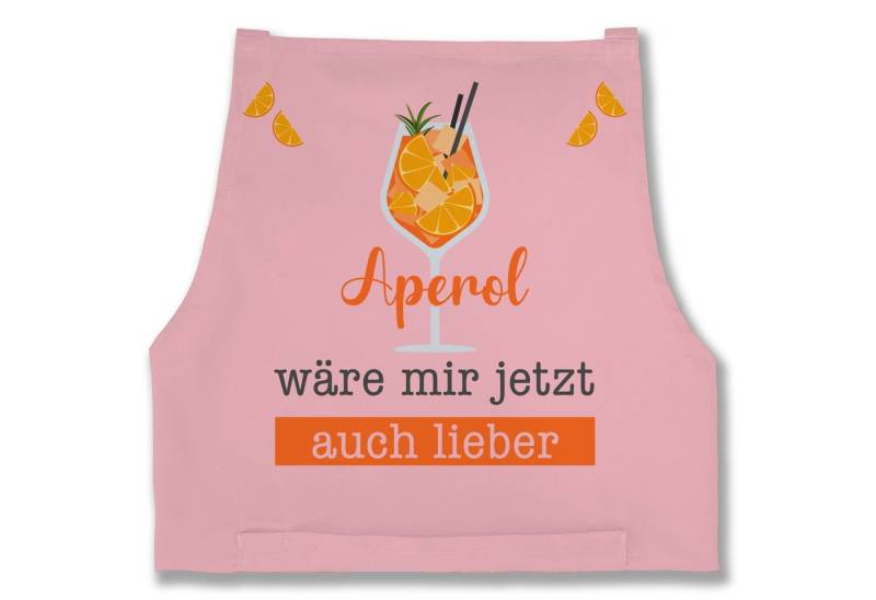 Shirtracer Kochschürze Aperol wäre mir jetzt auch lieber I Aperol Geschenk I Geschenk Aperol, (1-tlg), Statement von Shirtracer