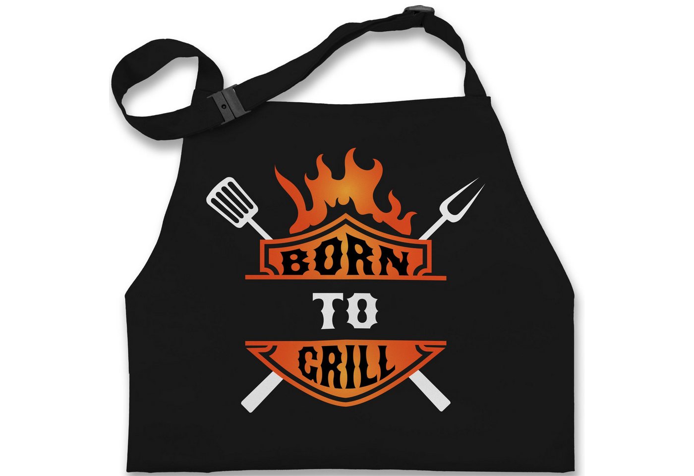 Shirtracer Kochschürze Born to Grill, (1-tlg), Grillschürze von Shirtracer