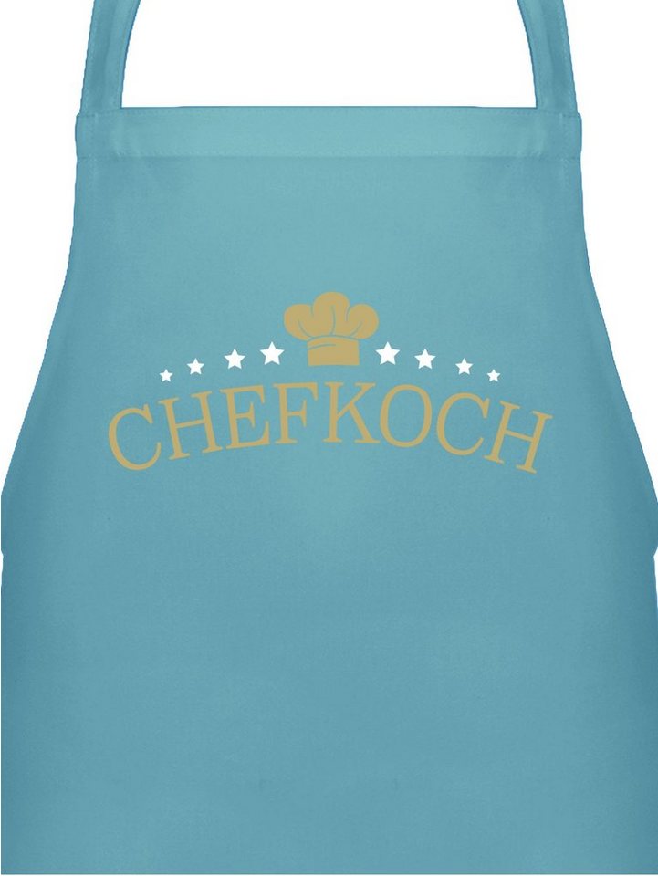 Shirtracer Kochschürze Chefkoch - Hier kocht der Chef - Geschenk für Köche, (1-tlg), Kochschürze Herren Männer von Shirtracer