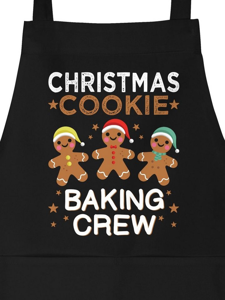 Shirtracer Kochschürze Christmas Cookie Baking Crew Lebkuchenmännchen, (1-tlg), Weihnachtsschürze Erwachsene von Shirtracer