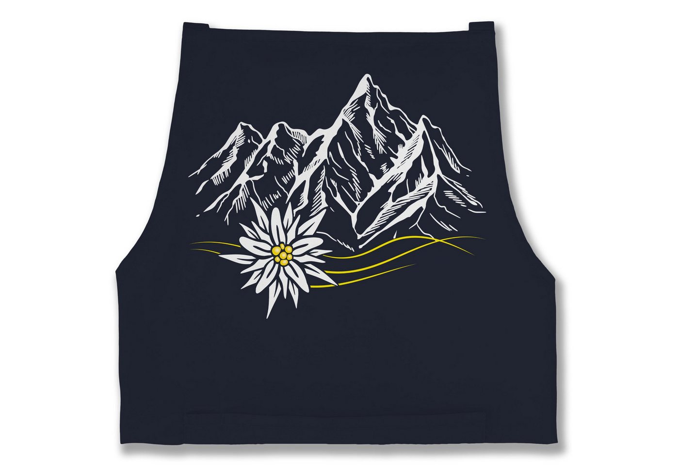 Shirtracer Kochschürze Edelweiß Berge Wandern Wanderlust Berg ruft Alpen, (1-tlg), Kochschürze als Mode zum Oktoberfest von Shirtracer