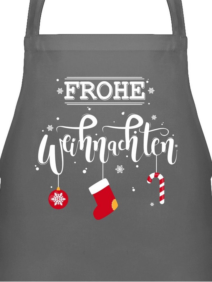 Shirtracer Kochschürze Frohe Weihnachten, (1-tlg), Weihnachtsschürze Erwachsene von Shirtracer