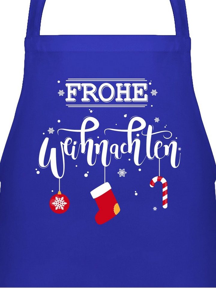 Shirtracer Kochschürze Frohe Weihnachten, (1-tlg), Weihnachtsschürze Erwachsene von Shirtracer