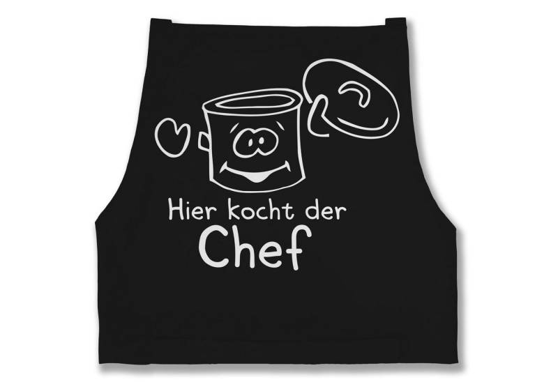 Shirtracer Kochschürze Hier kocht der Chef, (1-tlg), Kochschürze Herren Männer von Shirtracer