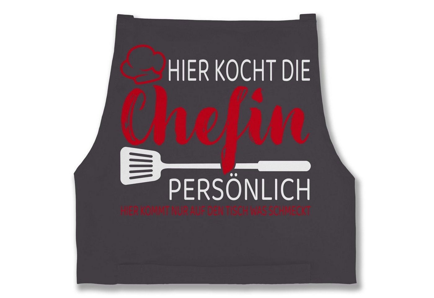 Shirtracer Kochschürze Hier kocht die Chefin persönlich - Geschenk Frauen Lustig Köchin Hobby, (1-tlg), Kochschürze Damen Frauen von Shirtracer