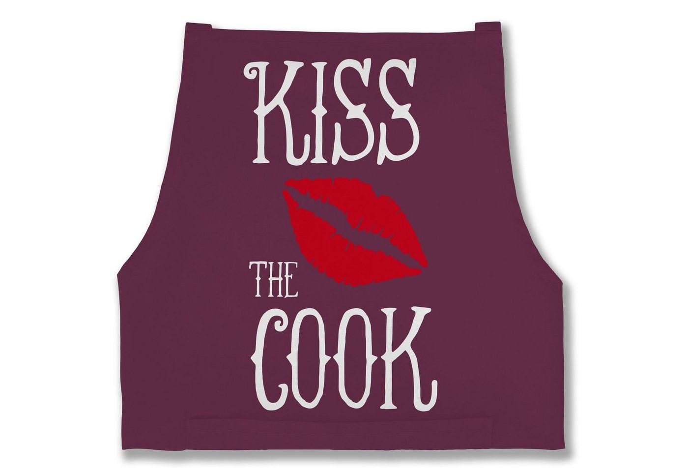 Shirtracer Kochschürze Kiss the cook, (1-tlg), Küchenschürze zum Kochen von Shirtracer