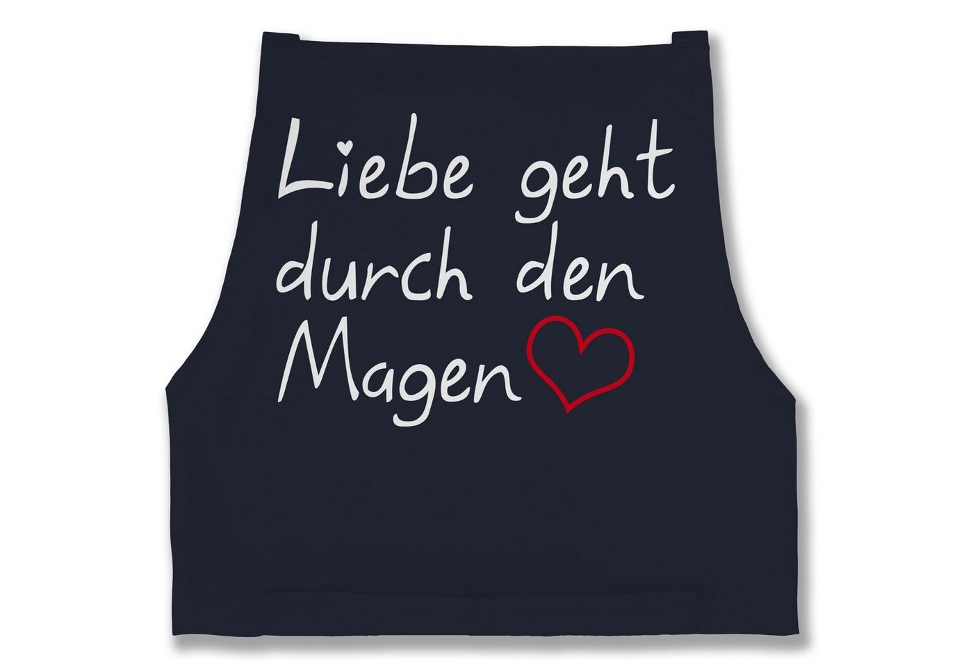 Shirtracer Kochschürze Liebe geht durch den Magen, (1-tlg), Küchenschürze zum Kochen von Shirtracer