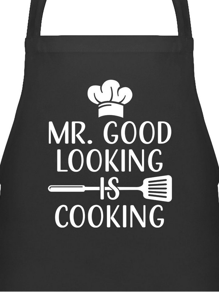 Shirtracer Kochschürze Mr. Good looking is cooking - Männergeschenke Weihnachten Männer Gesch, (1-tlg), Kochschürze Herren Männer von Shirtracer
