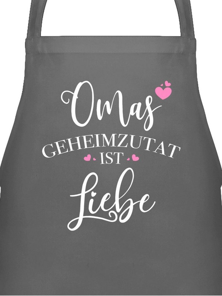 Shirtracer Kochschürze Omas Geheimzutat ist Liebe - Geschenk Omi Weihnachten Geburtstag, (1-tlg), Oma Großmutter Omi von Shirtracer