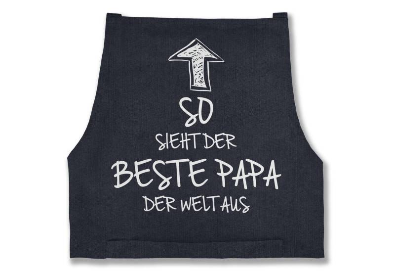 Shirtracer Kochschürze So sieht der beste Papa der Welt aus, (1-tlg), Papa von Shirtracer