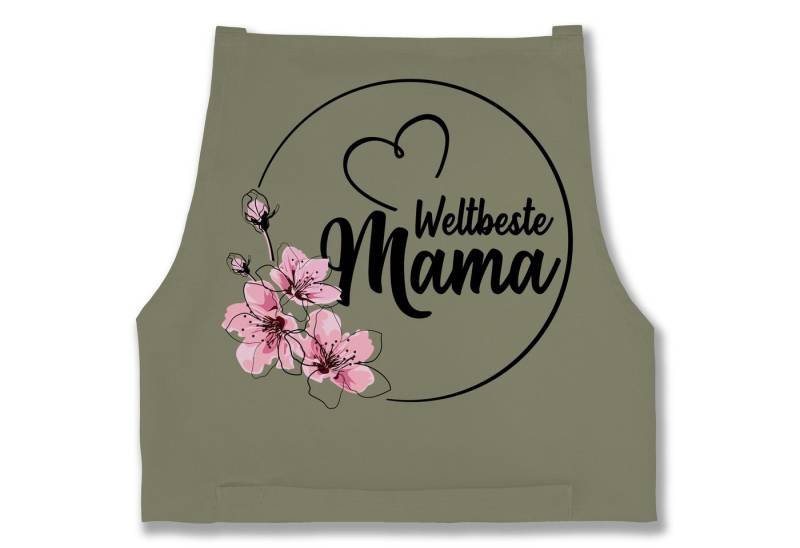 Shirtracer Kochschürze Weltbeste Mama - Geschenk Mutti Best Mom Geburtstag Muttertag Weihnach, (1-tlg), Mama von Shirtracer