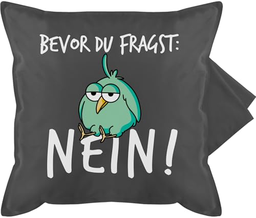 Shirtracer Kissenbezug - Statement Kissen mit Sprüchen - Bevor du fragst Nein - 50 x 50 cm - Grau - sprüche auf Bedruckte+Kissen+mit+Spruch Spruch nö Pillow kissenhülle spruechen no bezug für Couch Shirtracer Kissenbezug - Statement Kissen mit Sprüchen - Bevor du fragst Nein - 50 x 50 cm - Grau - sprüche auf Bedruckte+Kissen+mit+Spruch Spruch nö Pillow kissenhülle spruechen no bezug für Couch von Shirtracer
