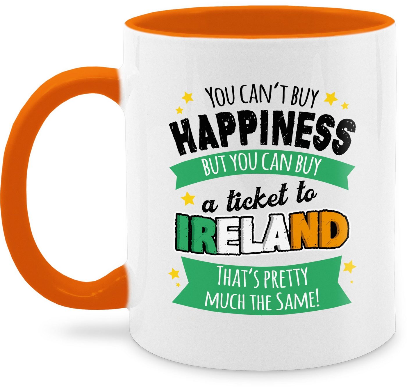 Shirtracer Tasse A ticket to Ireland, Keramik, Statement von Shirtracer