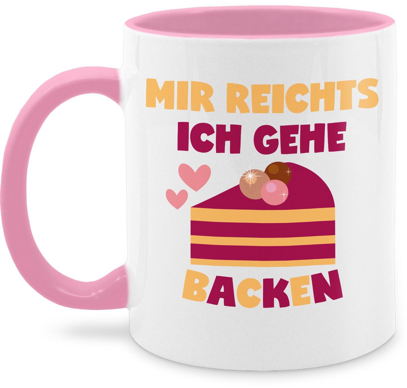 Shirtracer Tasse Mir reichts ich gehe backen, Keramik, Statement von Shirtracer