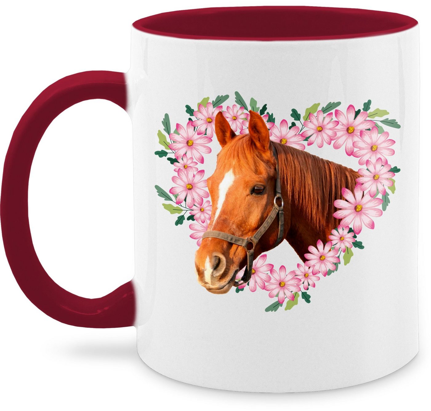 Shirtracer Tasse Pferd mit Herz, Keramik, Pferd von Shirtracer