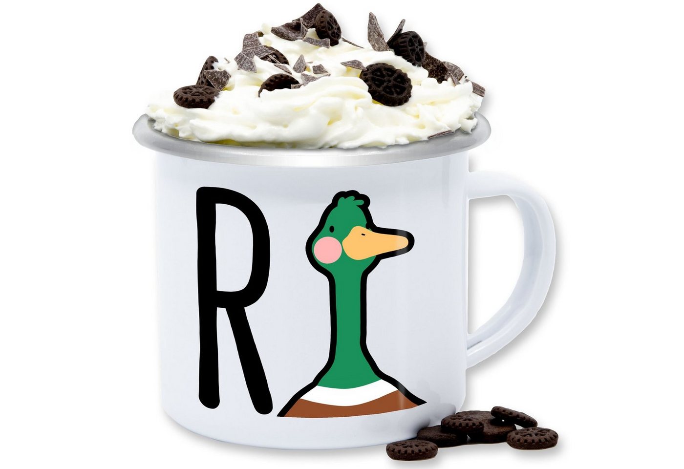 Shirtracer Tasse R Ente Rente Rentner Rentnerin Ruhestand Geschenk, Stahlblech, Rente Geschenk Kaffeetasse von Shirtracer