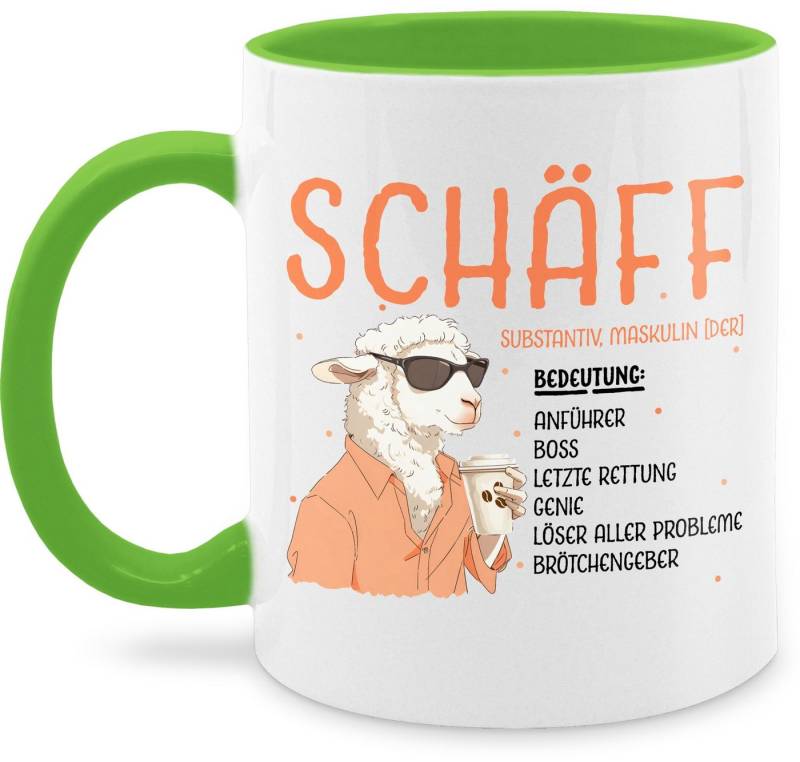 Shirtracer Tasse Schäff - Geschenk Chef Leiter Vorgesetzter Anführer Lustig Witzig Weih, Keramik, Kaffeetasse Job Geschenk von Shirtracer