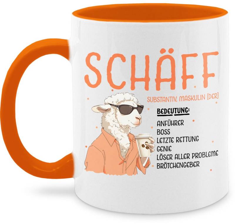 Shirtracer Tasse Schäff - Geschenk Chef Leiter Vorgesetzter Anführer Lustig Witzig Weih, Keramik, Kaffeetasse Job Geschenk von Shirtracer