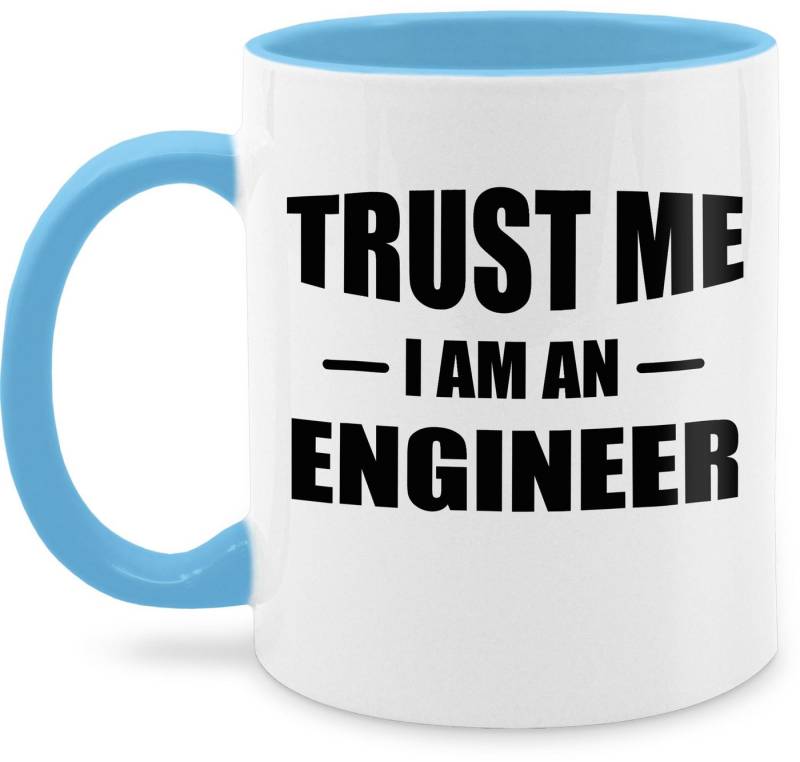 Shirtracer Tasse Trust me i am an Engineer schwarz, Keramik, Kaffeetasse Job Geschenk von Shirtracer