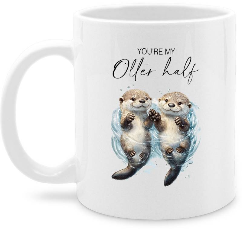 Shirtracer Tasse You are my otter half I Otter Geschenk Pärchen Geschenke I Geschenk fü, Keramik, Pärchen von Shirtracer