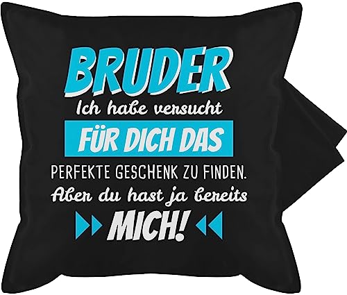 Kissenbezug - Kissen - Bruder Ich Habe versucht für Dich das Geschenk zu Finden - 50 x 50 cm - Schwarz - bruderherz Geschenkideen sprüche brüder Bruder, kissenhüllen Geschwisterliebe Geschenke Kissenbezug - Kissen - Bruder Ich Habe versucht für Dich das Geschenk zu Finden - 50 x 50 cm - Schwarz - bruderherz Geschenkideen sprüche brüder Bruder, kissenhüllen Geschwisterliebe Geschenke von Shirtracer