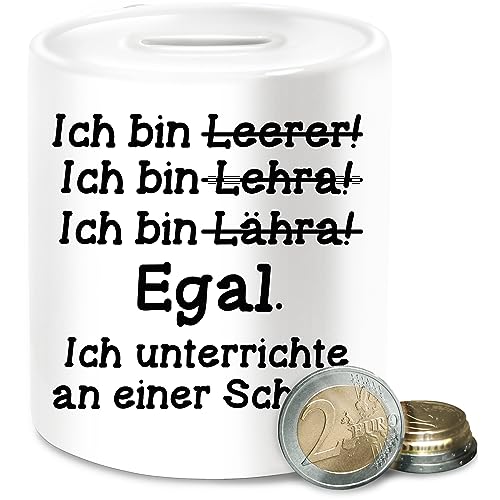 Spardose - Ich Bin Lehrer - Unisize - Weiß - angehende Lehrerin Geschenk Teacher Gifts lehrern Schule Geschenke für examen lehrergeschenk lehrergeschenke grundschule klassenlehrer lährer Abschied von Shirtracer