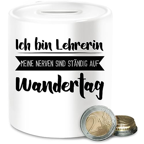 Spardose - Ich Bin Lehrerin - Meine Nerven sind ständig auf Wandertag - Unisize - Weiß - Geschenk für lehrerinnen Schule zum abschluss klassenlehrerin grundschule lieblingslehrerin Teacher Spardose - Ich Bin Lehrerin - Meine Nerven sind ständig auf Wandertag - Unisize - Weiß - Geschenk für lehrerinnen Schule zum abschluss klassenlehrerin grundschule lieblingslehrerin Teacher von Shirtracer