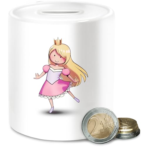 Spardose - Karneval & Fasching - Spardosen - Tanzende Prinzessin I - Unisize - Weiß - babyparty Faschings Verkleidet Carnival karneva fasnets karnelval Jeck rosenmontag Fastnacht kölner Karnevals von Shirtracer