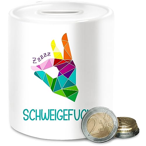 Spardose - Lehrer - Schweigefuchs Flüsterfuchs - Unisize - Weiß - Teacher Gifts lehrern Fuchs Schule lehrergeschenk Geschenk klassenlehrer examen Geschenke für grundschule angehende den sprüche von Shirtracer