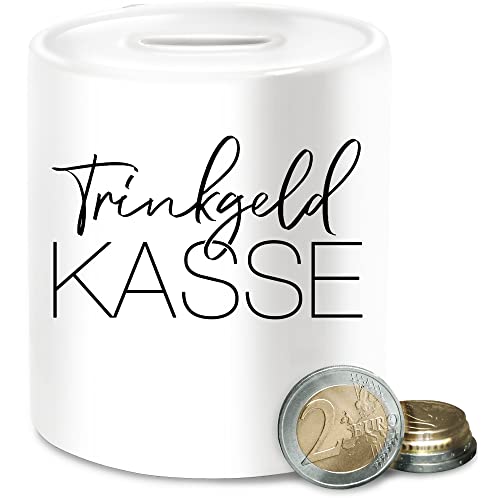 Spardose Trinkgeldkasse I Trinkgeld Arztpraxis I Friseur Tip - Unisize - Weiß - trinkgeldkaasse Geschenk Friseurin kaffeekasse kaffekasse Kasse trinkgeldbox Geschenke für frisöre kaffeekassen von Shirtracer