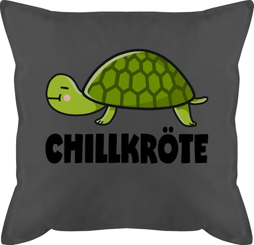 Kissen 50x50 - Statement - Chillkröte - 50 x 50 cm - Grau - Statement-Kissen Statements kröte mit füllung kopfkissen schwarz sprüche chill bezug Turtle sofakissen Turtles Pillow Chiller Cushion Kissen 50x50 - Statement - Chillkröte - 50 x 50 cm - Grau - Statement-Kissen Statements kröte mit füllung kopfkissen schwarz sprüche chill bezug Turtle sofakissen Turtles Pillow Chiller Cushion von Shirtracer