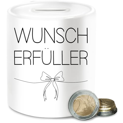 Statement - Spardosen - Wunscherfüller Spardose | Verpackung für Geldgeschenke | Wunscherfüller Geldgeschenk | Gutschein Wunscherfüller | Geld Geschenk - Unisize - Weiß - Geburtstag von Shirtracer