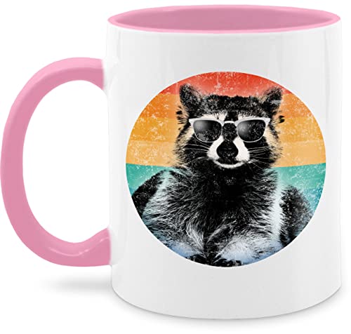 Tasse Tassen 325ml - Statement - Cooler Waschbär Raccoon - 325 ml - Rosa - sprüche kaffeetasse statements waschbären kaffetassen cup teetasse nur noch eine pflanze kaffe von Shirtracer