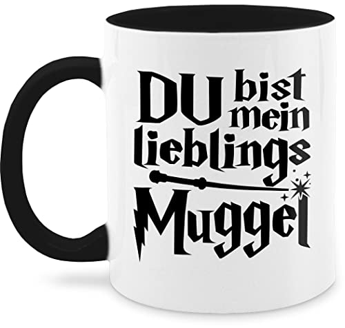 Tasse Tassen 325ml - Statement - Du bist mein Lieblingsmuggel schwarz - 325 ml - Schwarz - sprüche kaffeetasse statements fanmug kaffetassen teetassen q9061 cup nur noch eine pflanze teetasse von Shirtracer