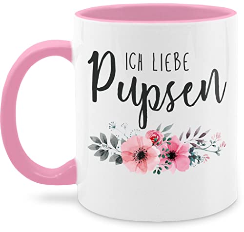 Tasse Tassen 325ml - Statement - Ich liebe pupsen - Furz Fürze Sprüche Lustiges Pups Geschenk - 325 ml - Rosa - stinkt kaffetassen statements pupse kaffeetasse blumen teetasse furzen kaffeebecher von Shirtracer