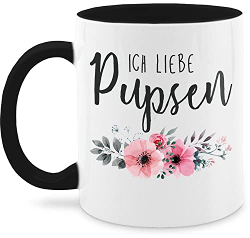 Tasse Tassen 325ml - Statement - Ich liebe pupsen - Furz Fürze Sprüche Lustiges Pups Geschenk - 325 ml - Schwarz - kaffetassen kaffeetasse stinkt mug statements furzen kaffeebecher blumen teetasse von Shirtracer