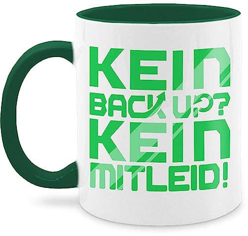 Tasse Tassen 325ml - Statement - Kein Backup Kein Mitleid Geschenk Informatiker Entwickler ITler - 325 ml - Petrolgrün - nur noch eine pflanze kaffeetasse nerd kaffetassen wärmende geschenke von Shirtracer